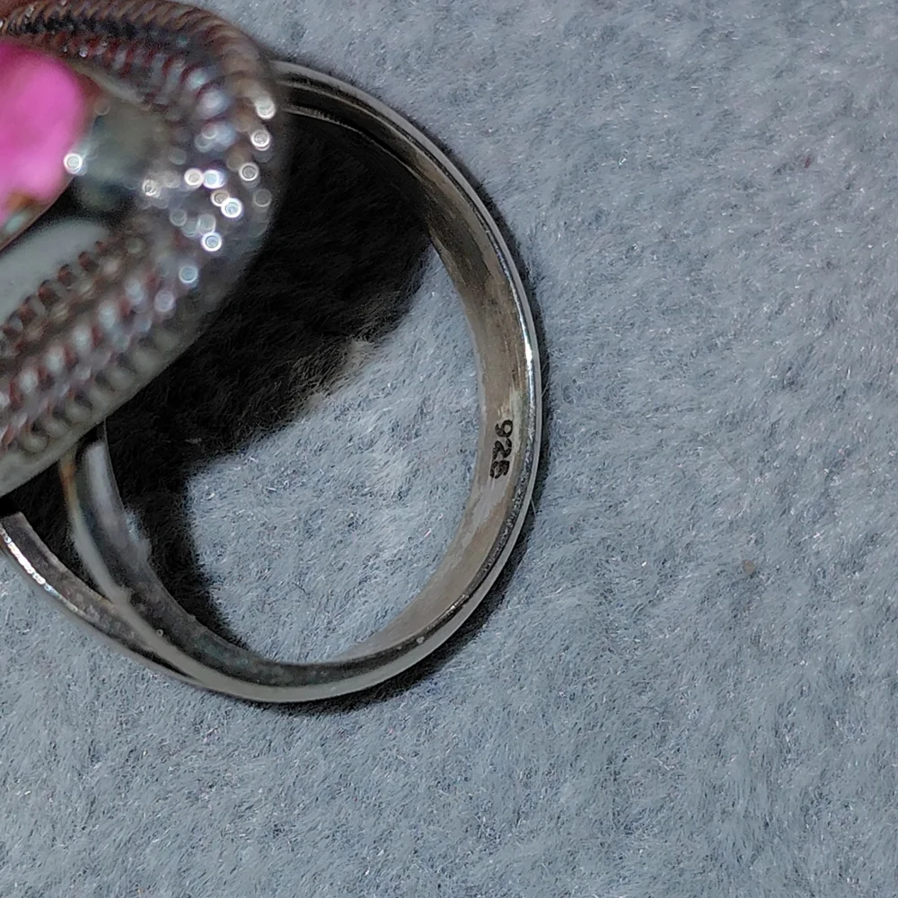 Cotton Candy Turquoise Sterling Silver Ring